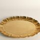 Hollywood Regency Large Oval Brass Tray by Firma Lars Holmström, Sweden 1940's