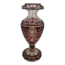 Vase à bulbe cristal rouge