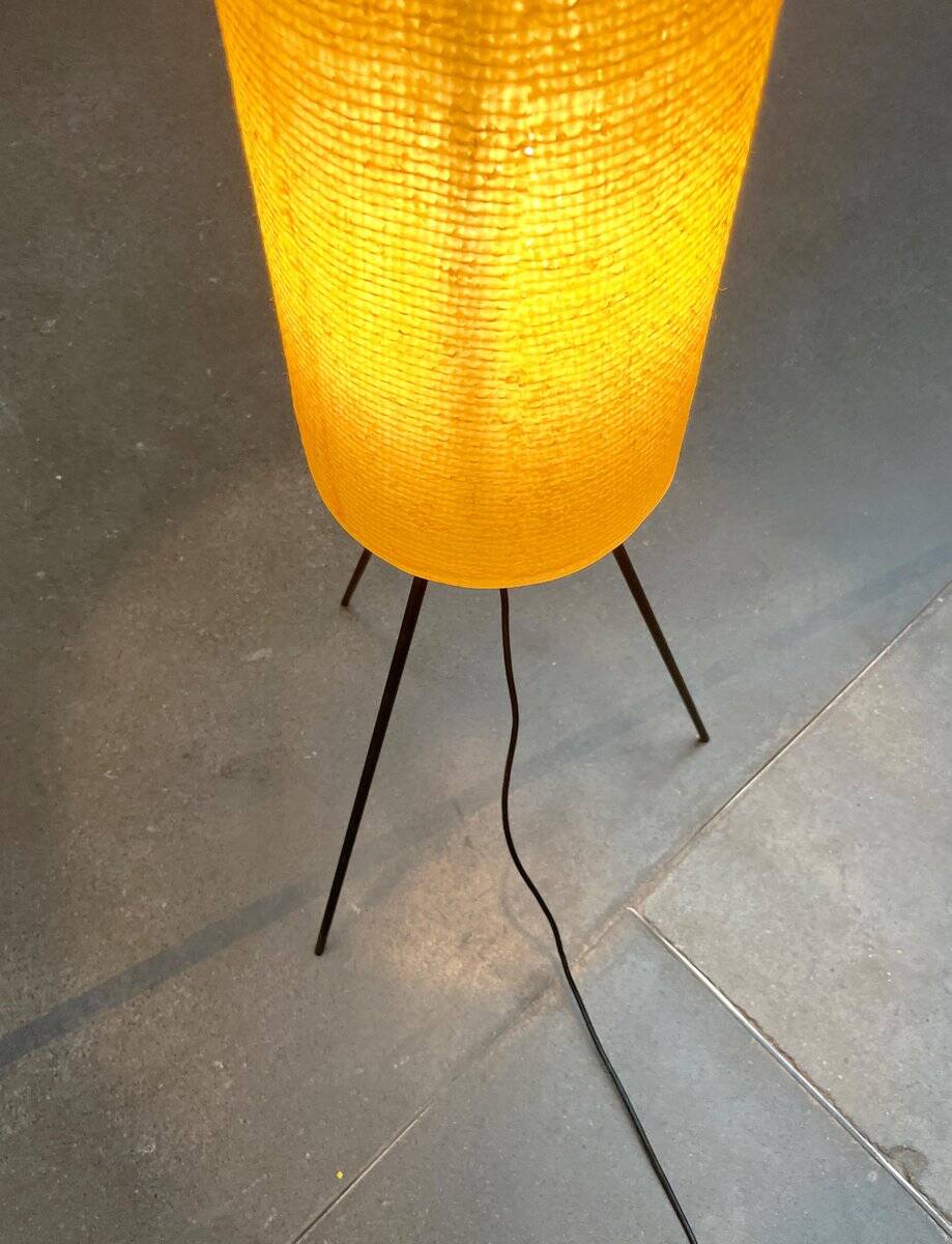 Mid-century minimalist tripod floor lamp by Hesse Leuchten, 1960s.