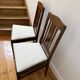 Pair of mahogany chairs with spindles