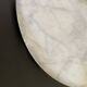 Marble cheese platter and silver metal 1970