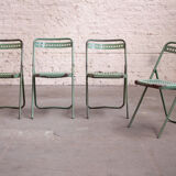 4 chairs of bleachers