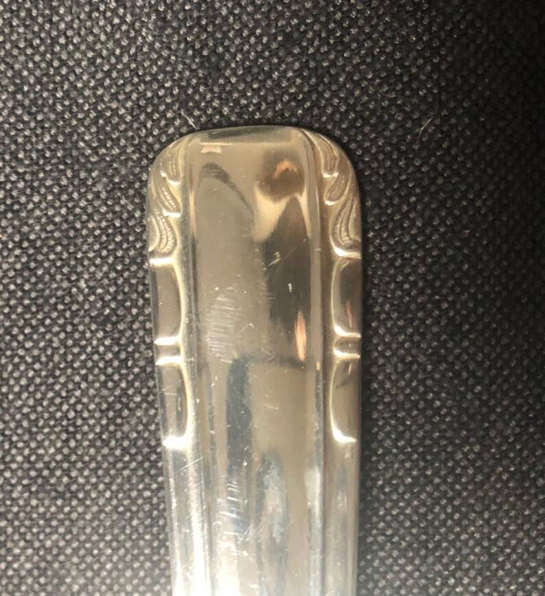 Vintage Art Deco Silver Plated Dessert Fork Set: J. Aussavy, France, 1950s
