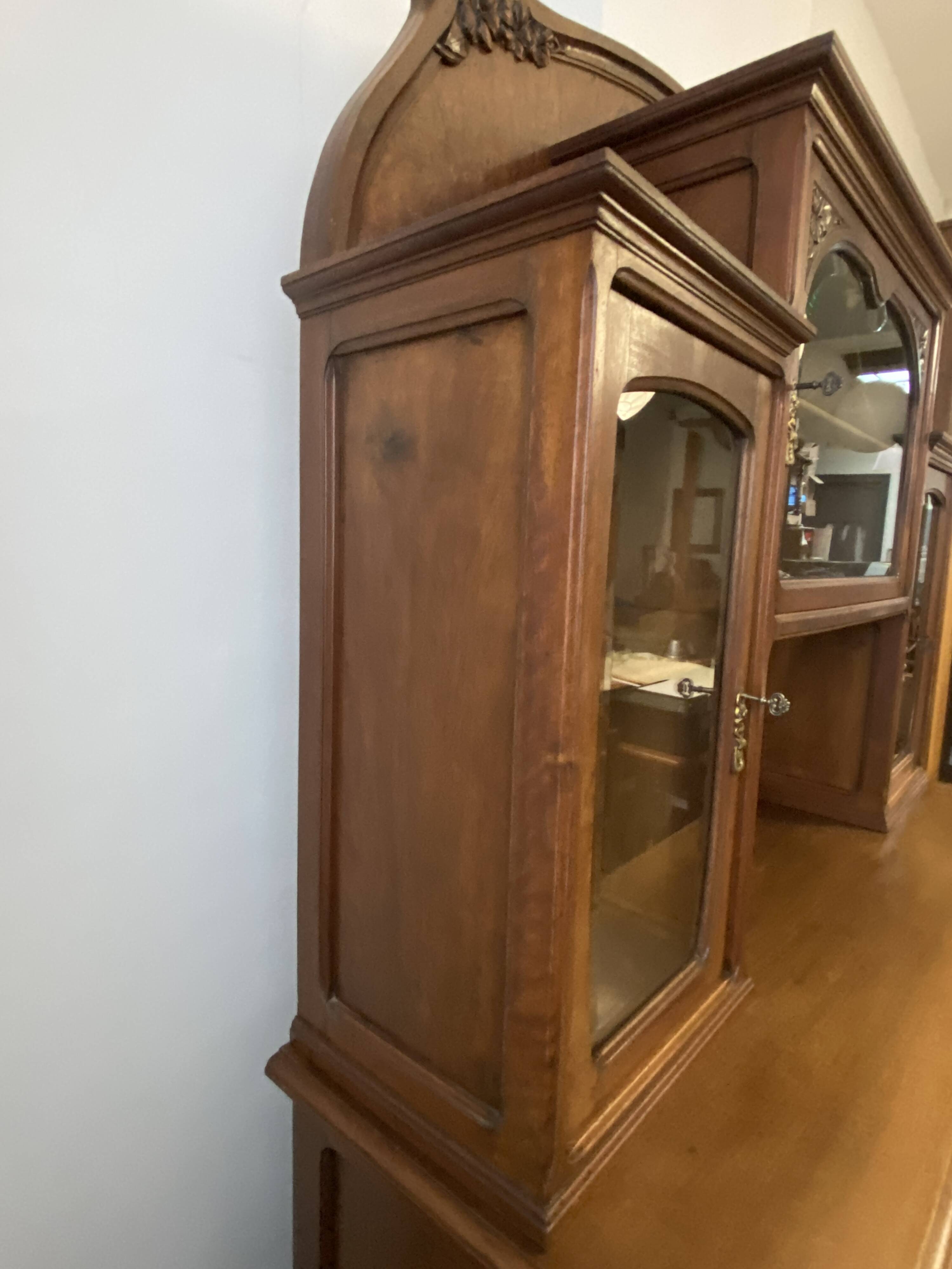 Mahogany china cabinet