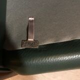 Leather sofa style art deco design Jacques Leleu