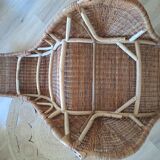 Rattan chaise longue