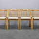 Set of four restored mid-century dining chairs by Jitona