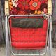 Vintage 1970s Kettler folding chair – pop floral print & structure