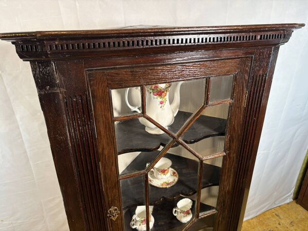 Cabinet d'angle géorgien ancien – Environ 1830 Rangement brocante