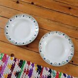 Set of 2 soup plates 6502 from Ste Amandinoise
