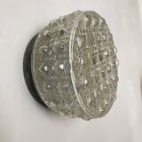Small vintage molded glass ceiling light 15 cm