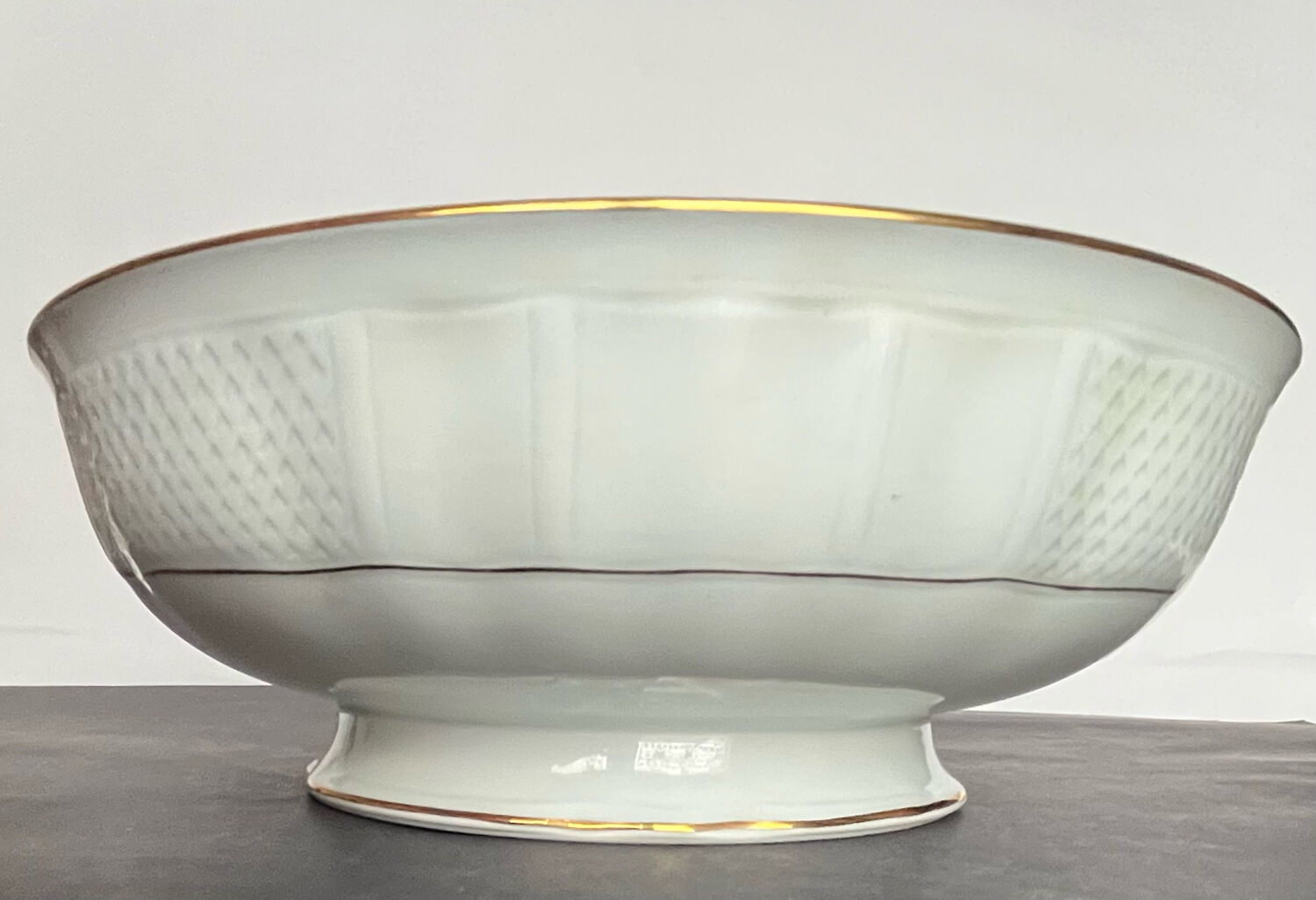 White porcelain salad bowl