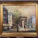 After Renée Wilsson: Oil on canvas The Arc de Triomphe in Paris circa 1980
