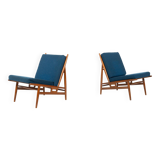 Mid-Century Modern Pair of Armchairs by Isa, Italy, 1960s