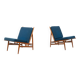 Mid-Century Modern Pair of Armchairs by Isa, Italy, 1960s