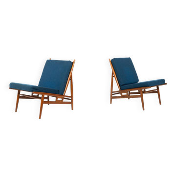 Mid-Century Modern Pair of Armchairs by Isa, Italy, 1960s