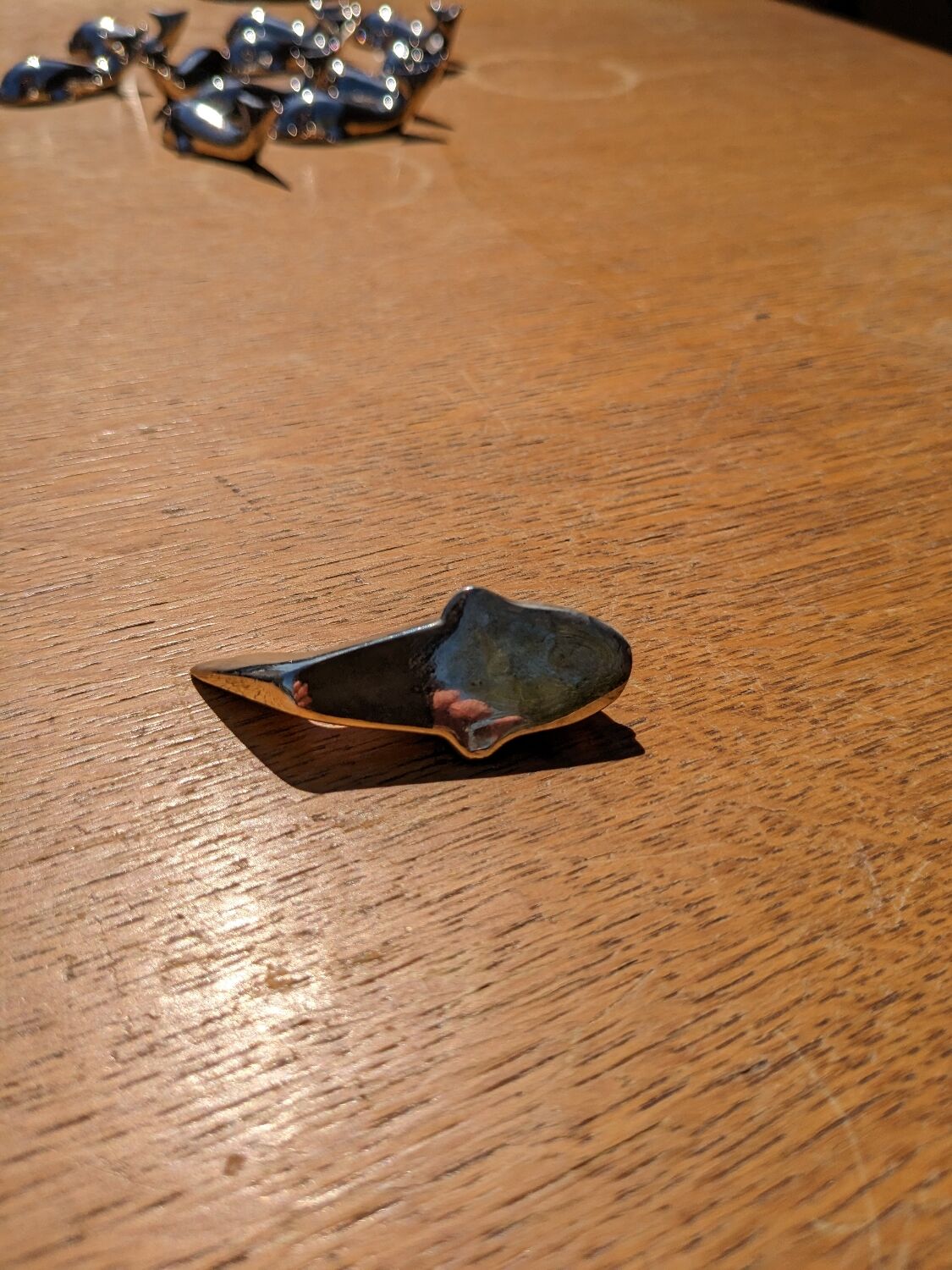 Silver knife holders whale model