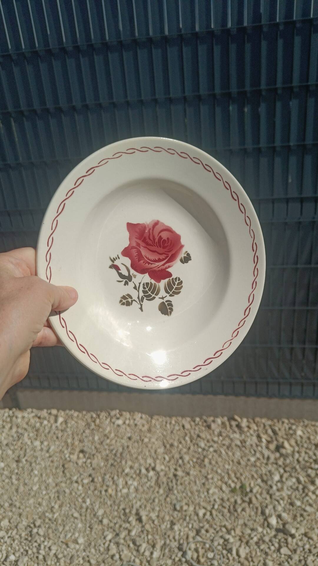 Antique deep plates Badonviller – Germaine model
