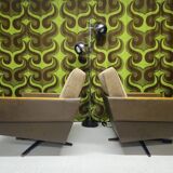 "1970 swivel armchair pair"