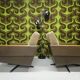 "1970 swivel armchair pair"