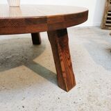 Vintage tripod coffee table brutalist style