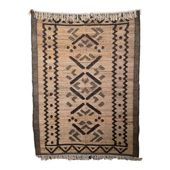 5x8 ft - hemp/cotton handwoven kilim rug