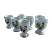 Coquetiers avec motif de coq