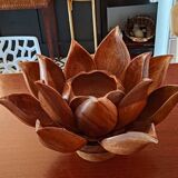 Wooden lotus servant