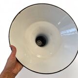 Lampshade in enamelled sheet metal 1950, industrial decoration, n2