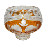 Cut and chiseled Bohemian crystal cup
