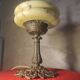 Art Deco lamp 1910 A 40 superb marbled glass shade, 43x23 electric ok, approx.