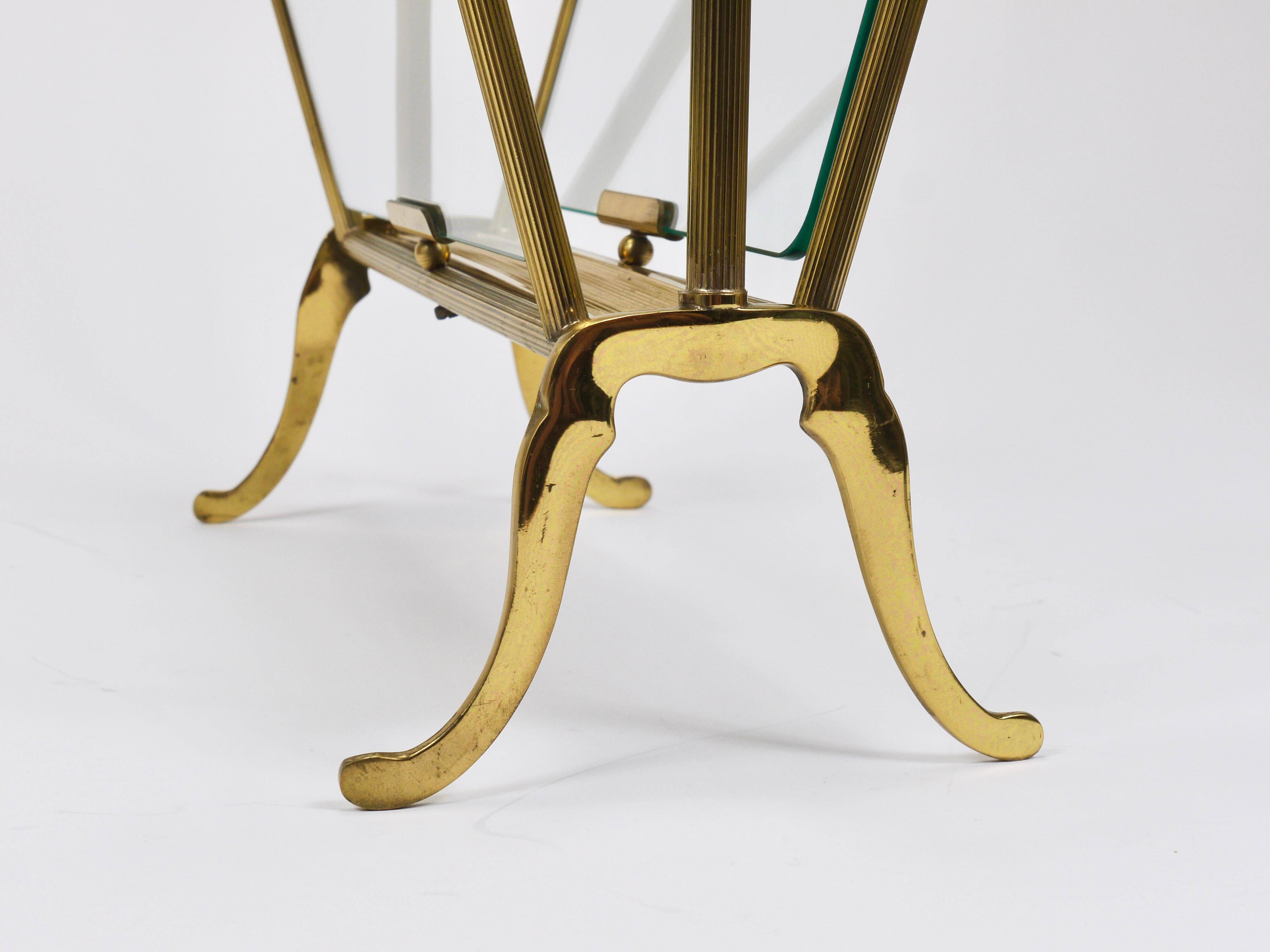 Neoclassical magazine rack by Maison Jansen, France, 1950s.