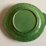 Set de 6 assiettes en terre vernissée vert Atelier Cérenne Vallauris 1945 - 1958