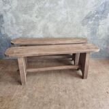 Pair of oak benches