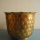 vintage brass flower pot cover