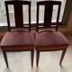 Lot de 2 chaises en bois assise rembourrée