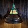 „Alma“ ukrainische Industrie Lampe Grün / Schwarz