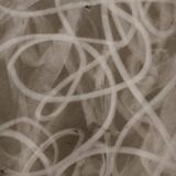 Abstract black and white interlacing drawing 1