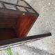 Armoire vintage marron en bois peint des années 1950, rangement compact pour salon ou bureau