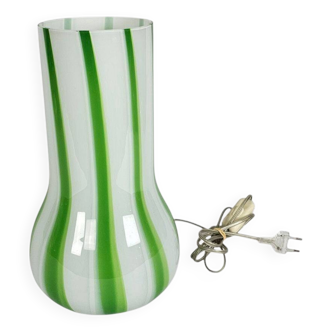 Hala Zeist - Lampe bâton de bonbon/sucette ; - Verre de Murano - Lampe de table - Années 80