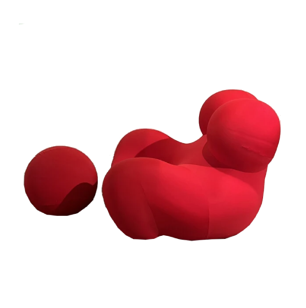 Armchair and footstool up 5/6 "la mamma" by Gaetano Pesce for B&B Italia