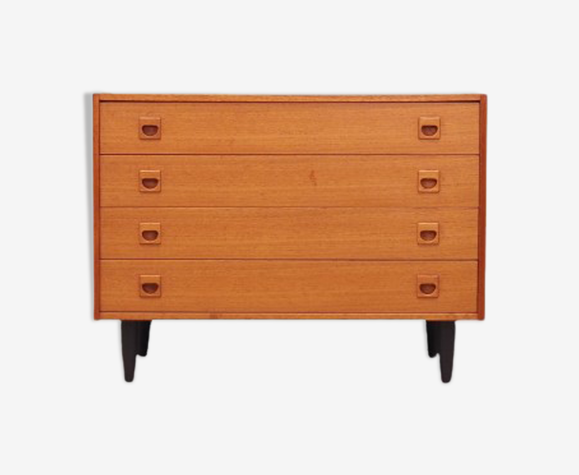 Commode en teck, design danois, années 1970, fabriqué au Danemark