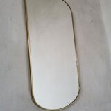 Gold edge mirror, vintage freeform 1970