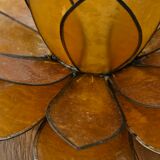 Table lamp in mother-of-pearl and brass
