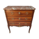Commode Louis XV en bois de rose avec marbre