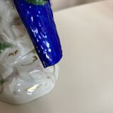 Perroquet en porcelaine de Saxe 19e signée