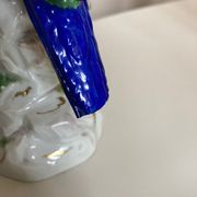 Perroquet en porcelaine de Saxe 19e signée