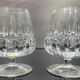 2 cut crystal alcohol glasses