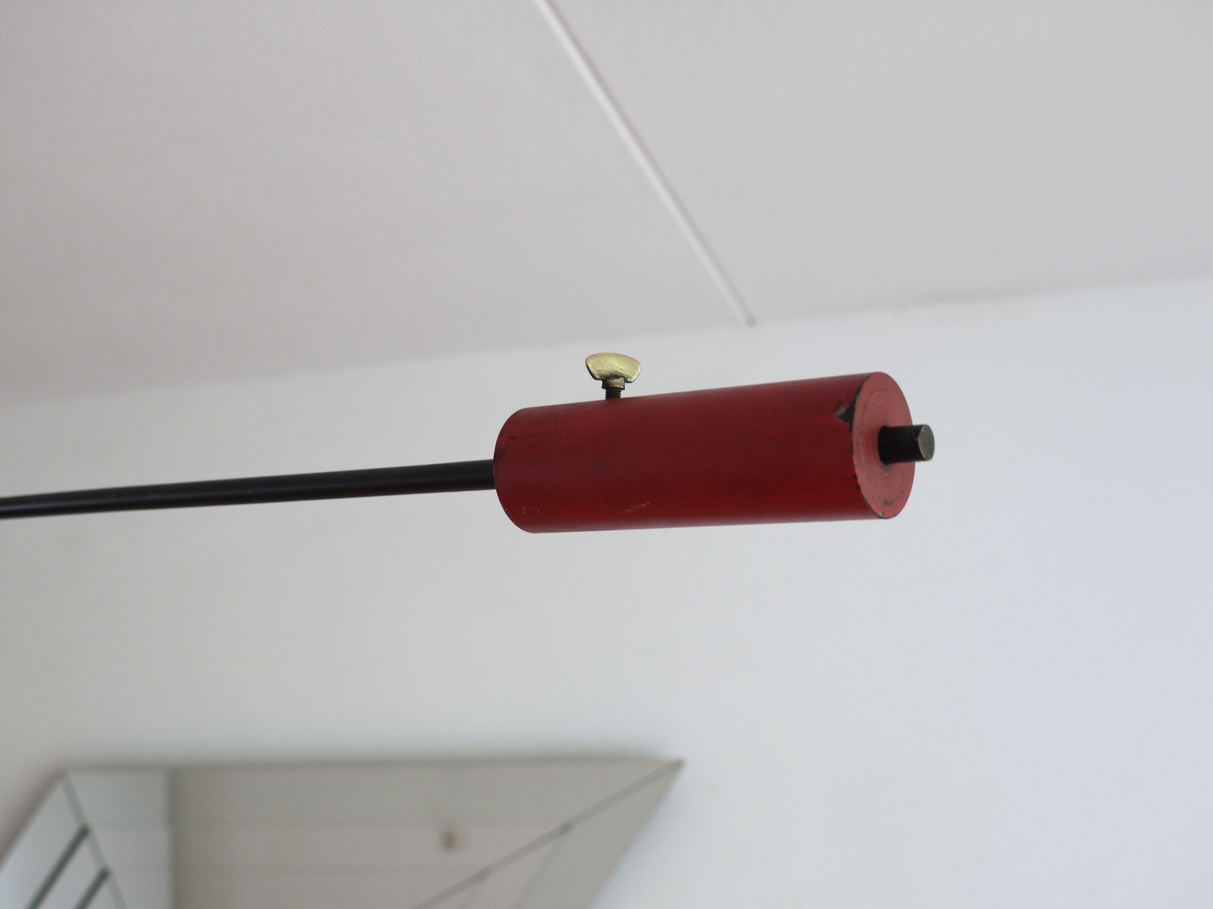 counterbalance ceiling lamp by JJM.Hoogervorst for Anvia. 1950s