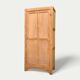 Parisian bonnet wardrobe, raw wood, 1950s